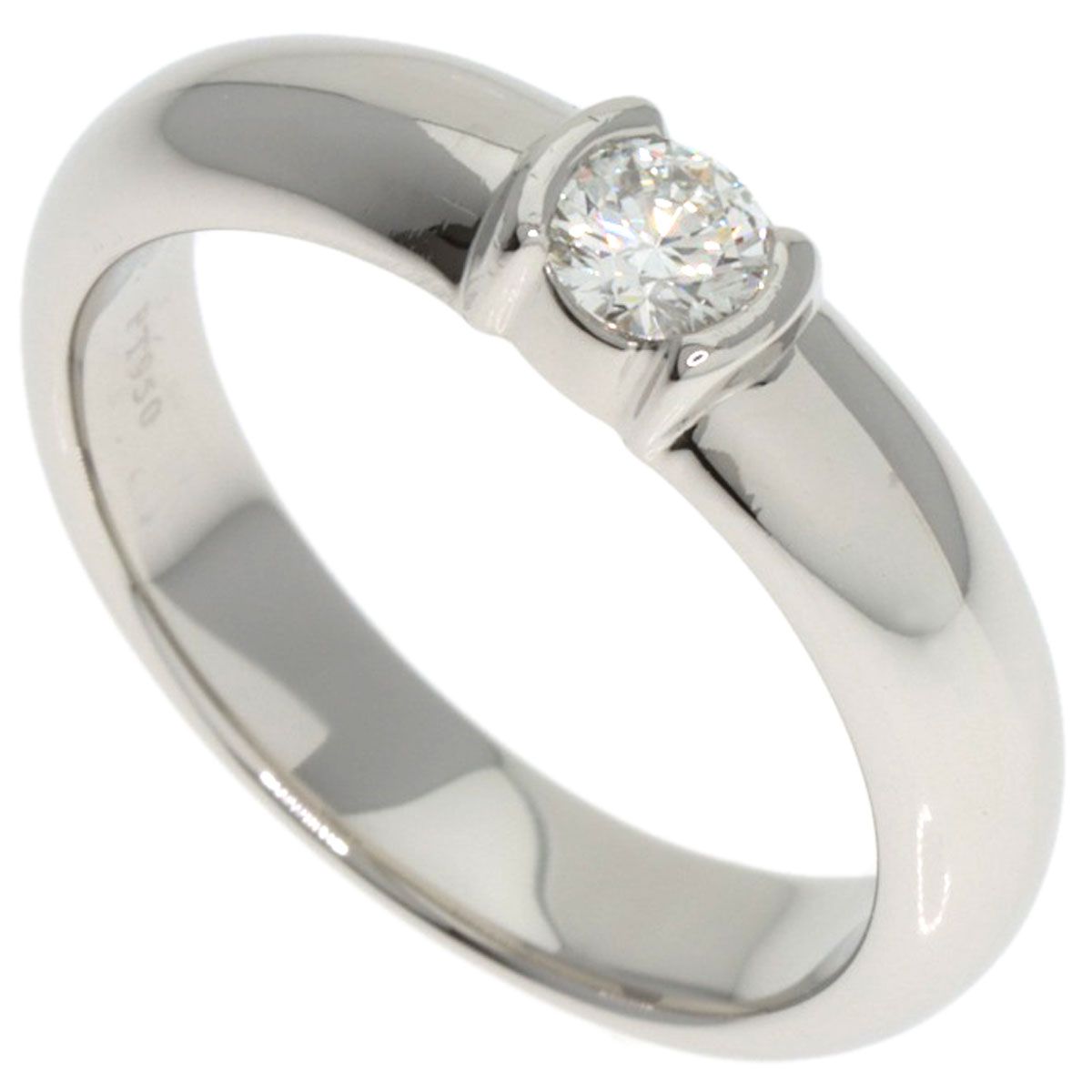 TIFFANY-Co. ティファニー ドッツ ダイヤモンド リング 指輪 PT 950 レディース