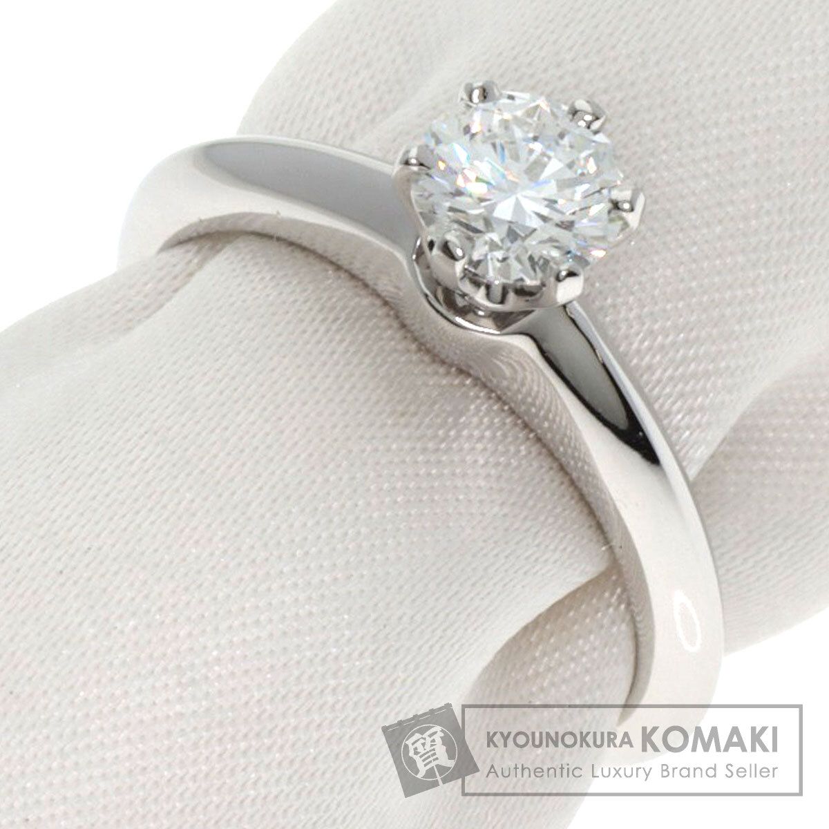 TIFFANY-Co. ティファニー ソリテール ダイヤモンド リング 指輪 PT950 レディース