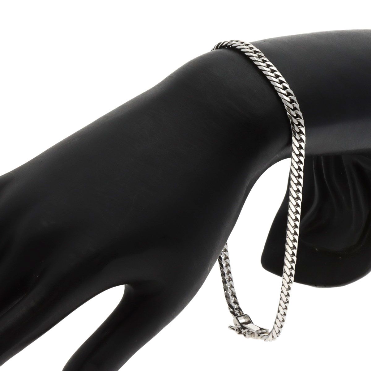 【人気満点NO.1】 SELECT JEWELRY セレクトジュエリー 喜平 キヘイ 6面 ブレスレット PT850 メンズ 明日15時半まで