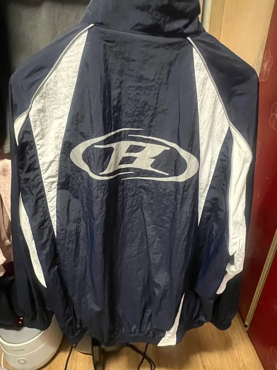 BORN TO WIN ナイロン ジャケット ネイビー