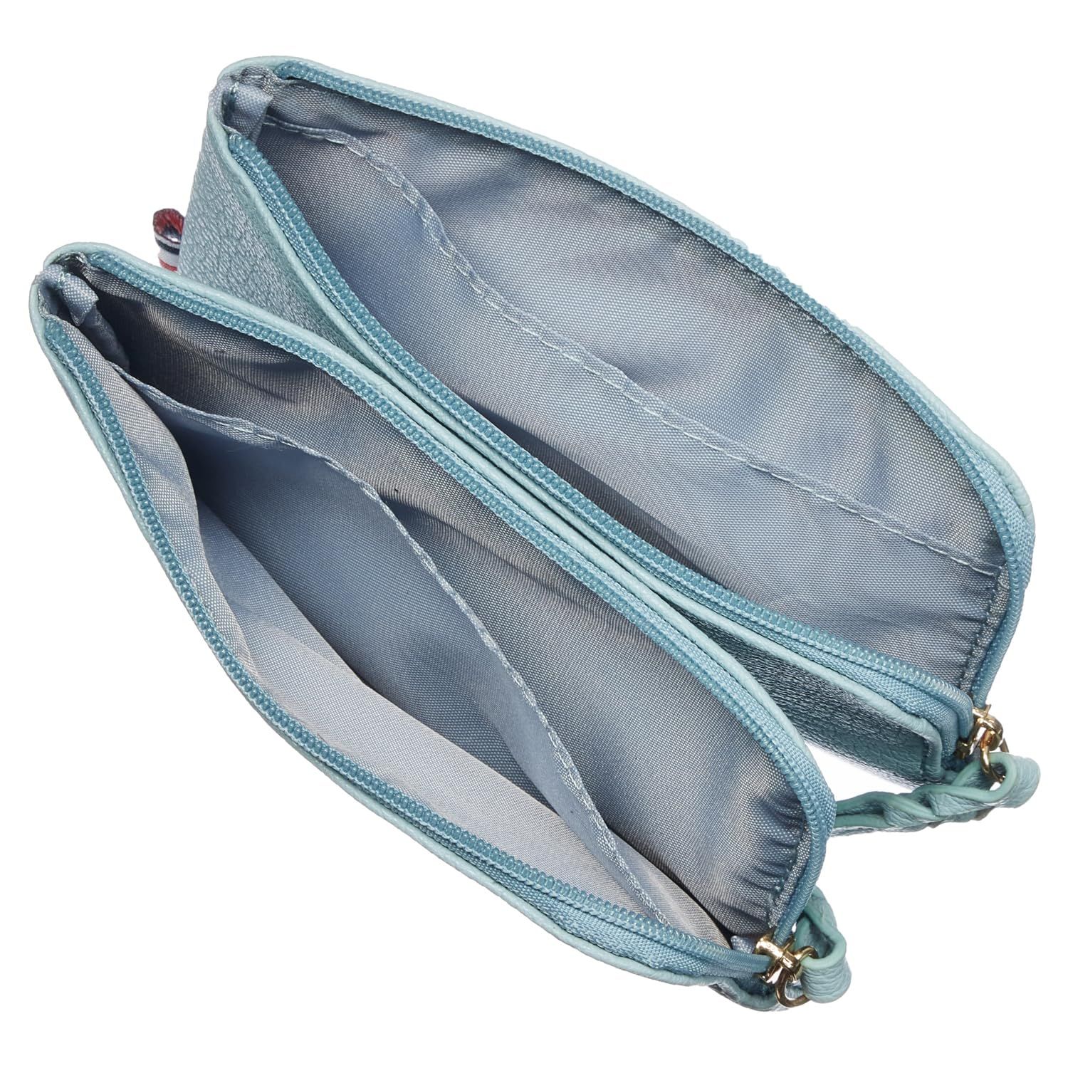 [ルコックスポルティフ] メンズ レディース 2個セット ミニ財布 ポーチ マグネット着脱式 小物入れ 取り外し簡単 Blue ブルー