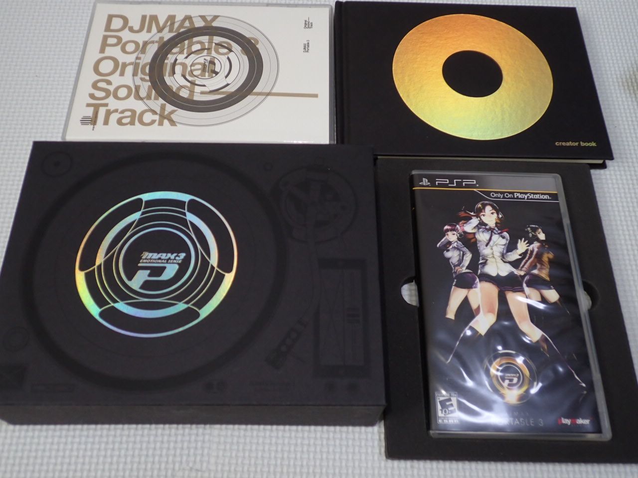 PSP DJ MAX PORTABLE3 版 海外版 北米版 CD 設定資料集付 説明書付 ソフト付 動作 済