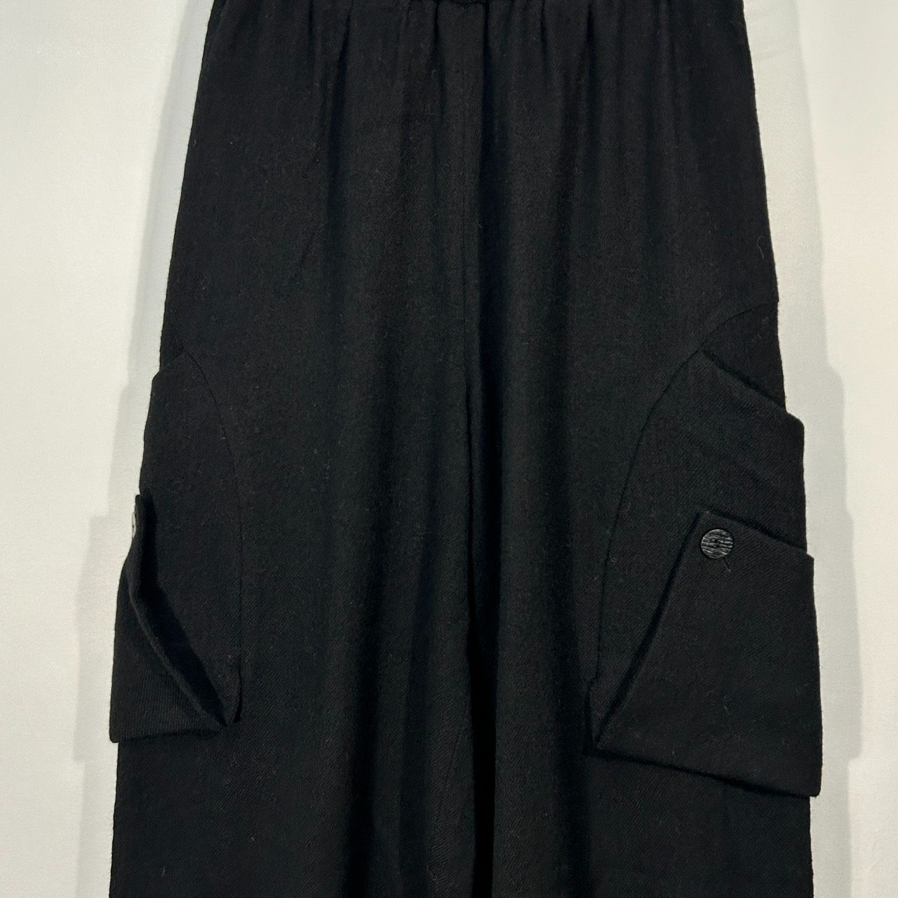 慈雨【40】ブラック ワイドパンツ カーゴパンツ 個性的 モード 人気