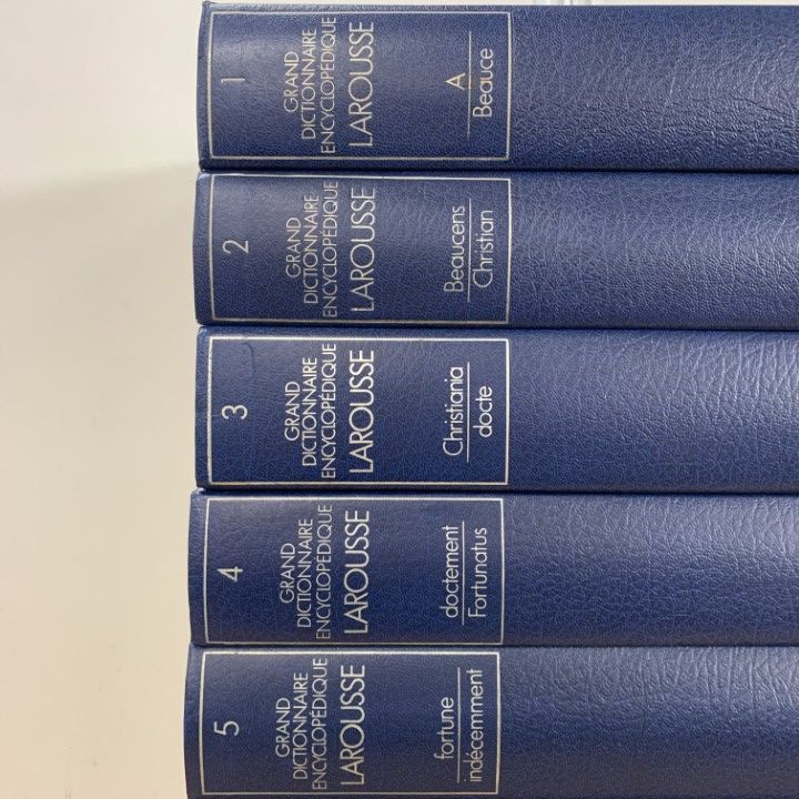 02 ! Grand dictionnaire encyclopedique Larousse 全11冊セット フランス 仏仏辞典 ラルース大百科事典 辞書 歴史 語学 B