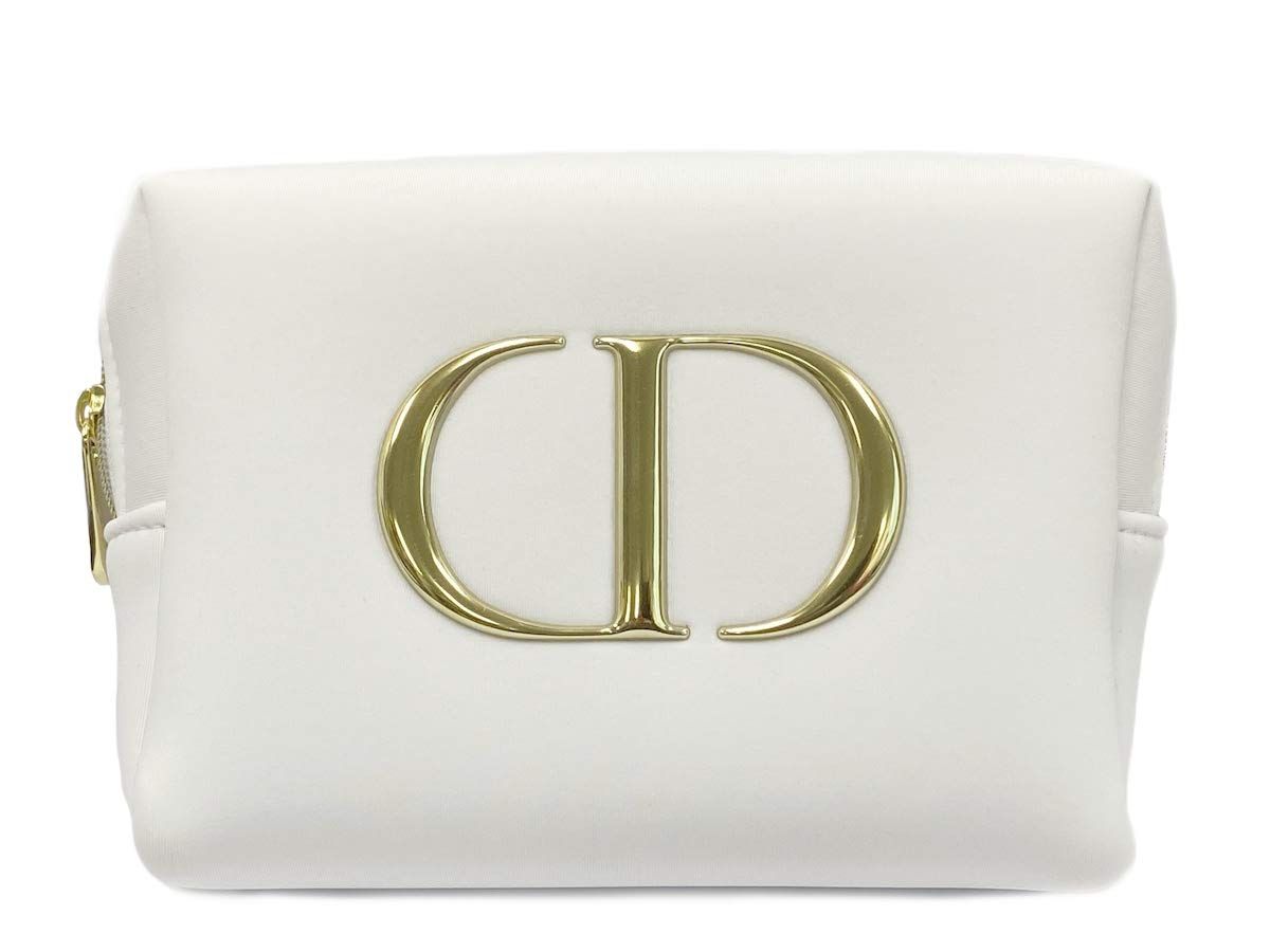 Dior ホワイトラウンドケース クリスチャンディオール ミラー付き化粧小物入れ Dior ディオール ボックス 小物入れ 白 ホワイト 四角 スクエア 化粧箱