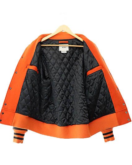 ダブルタップス WTAPS 18AW CLUB JACKET ロゴ 袖レザー 中綿 クラブ