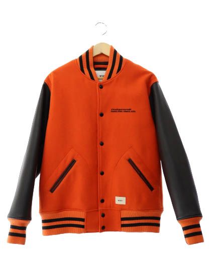WTAPS 18aw スタジアムジャケット ダブルタップス WTAPS 18AW CLUB JACKET ロゴ 袖レザー 中綿 クラブ