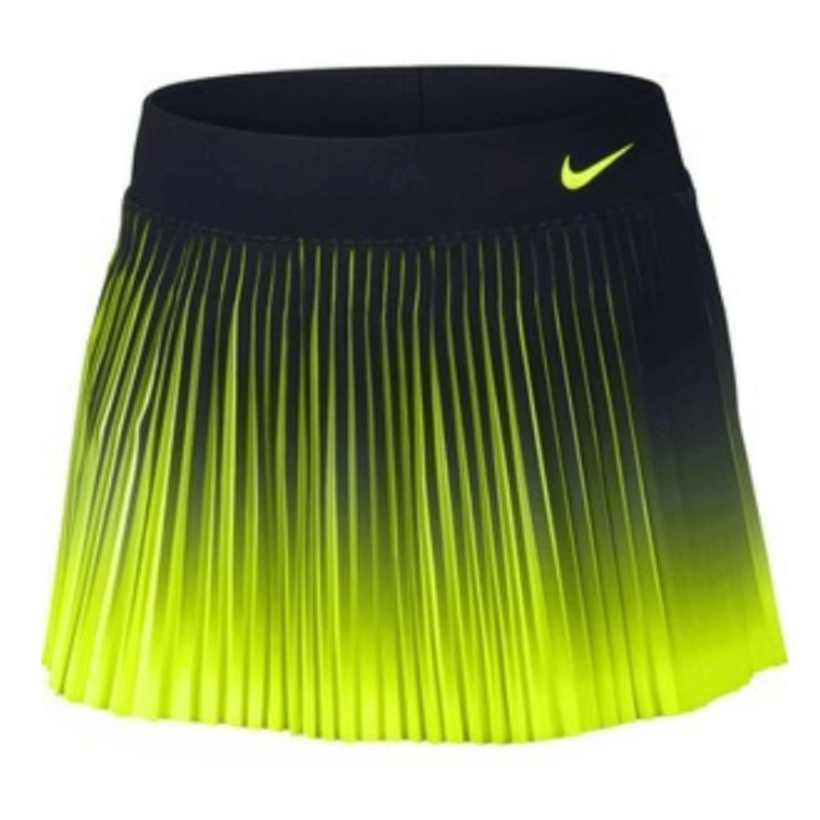 NIKE ナイキ テニス ウェア スコート Sサイズ М寄り 品 黒 蛍光