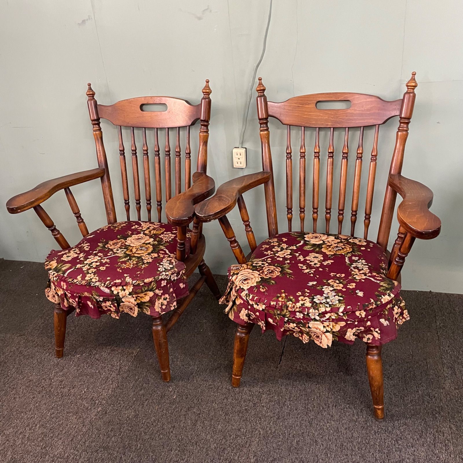 ♭ TOYO FURNITURE チェア 2脚セット ダイニングチェア アームソファ 