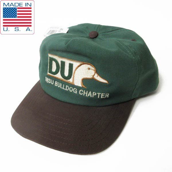 80s-90s DUCKS ミシシッピ UNIV カレッジ物 BB キャップ 帽子 アメリカ製 ビンテージ D152-41-0002ZV