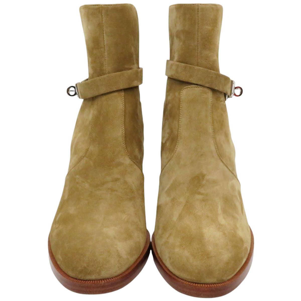 エルメス フレンチ ヴォーヴェロア ショートブーツ レディース ベージュ HERMES アパレル 小物