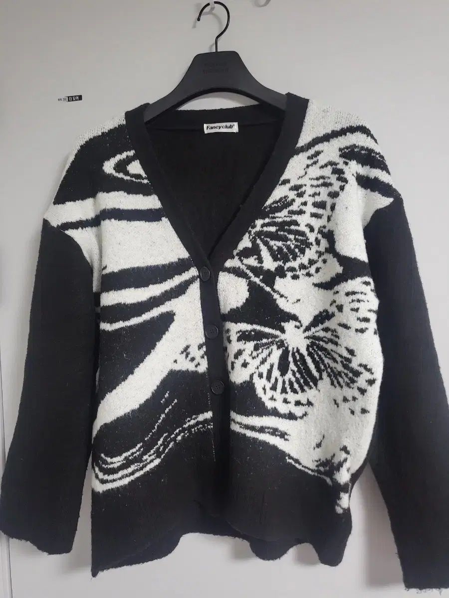 ファンシークラブ ディピクト ニット カーディガン BLK