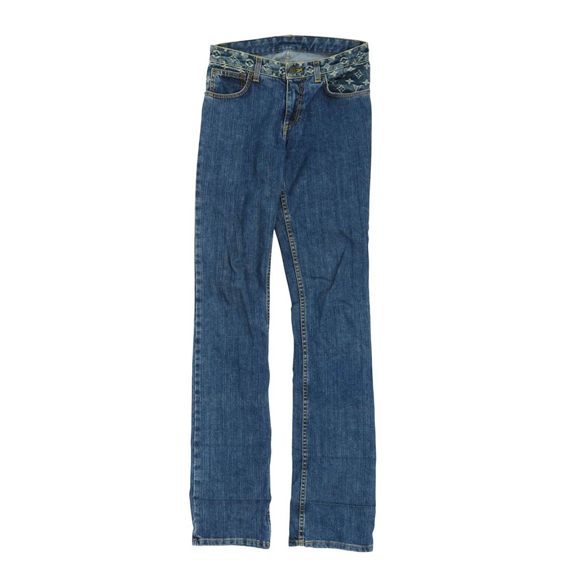 ルイヴィトン モノグラム デニムパンツ レディース ブルー LOUIS VUITTON アパレル 小物