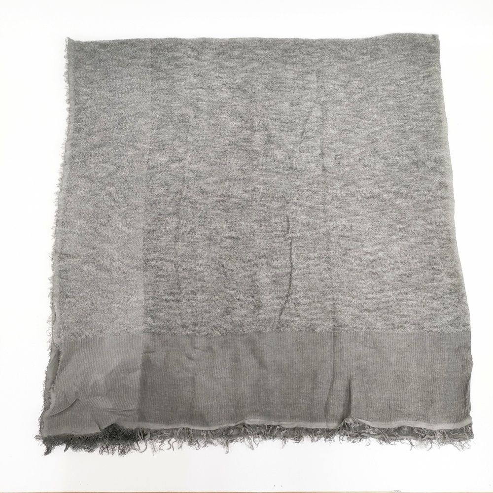 Faliero Sarti 大判 レーヨンウールナイロンシルク ストール グレー レディース ファリエロサルティ 5-1027T