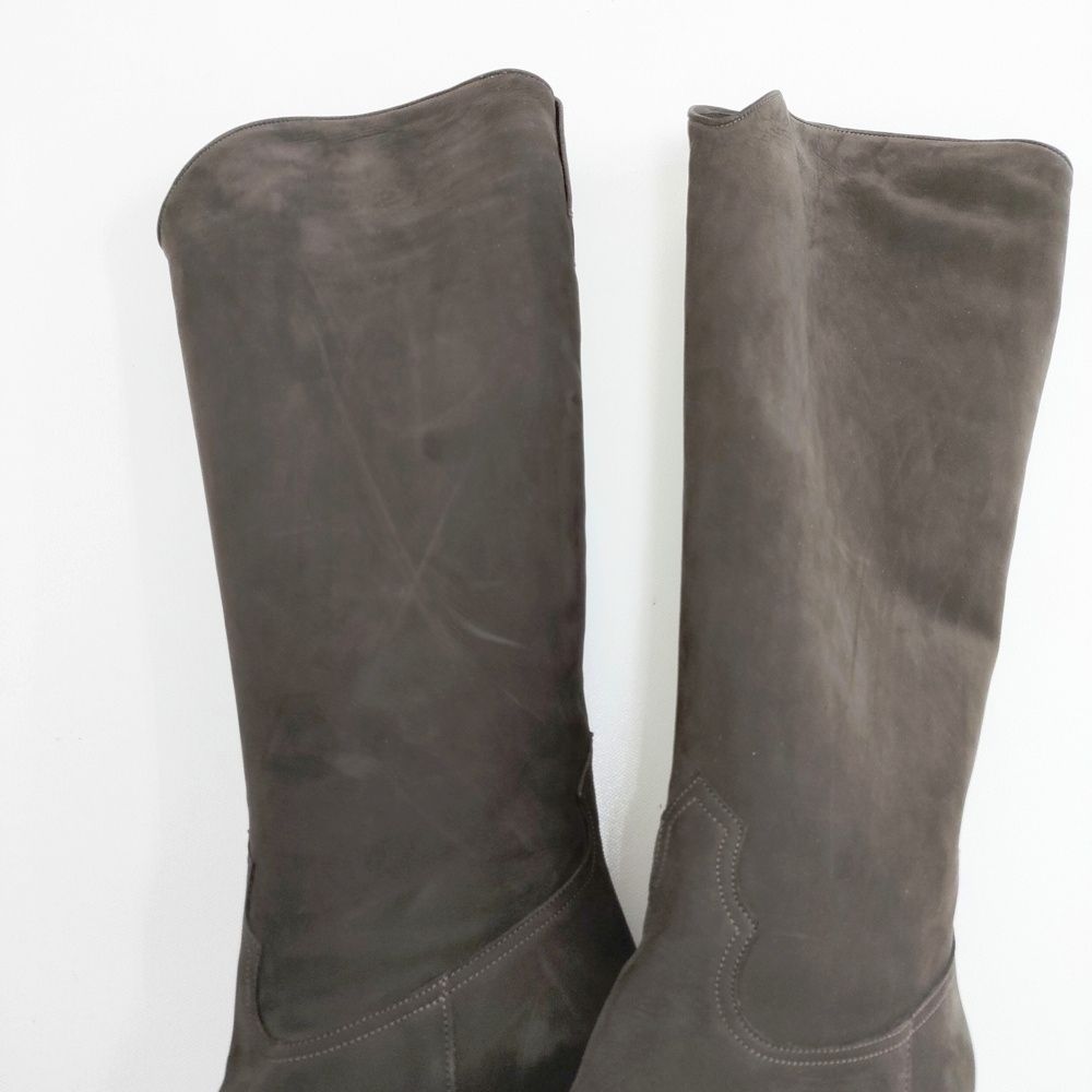  SARTORE ヌバック ロングブーツ サイズ37 ブーツ ブラウン レディース サルトル 5-1027 T その他 ブーツ