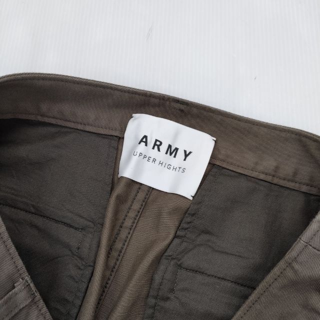 upper hights ARMY 2タック ワイド チノパンツ カーキ レディース