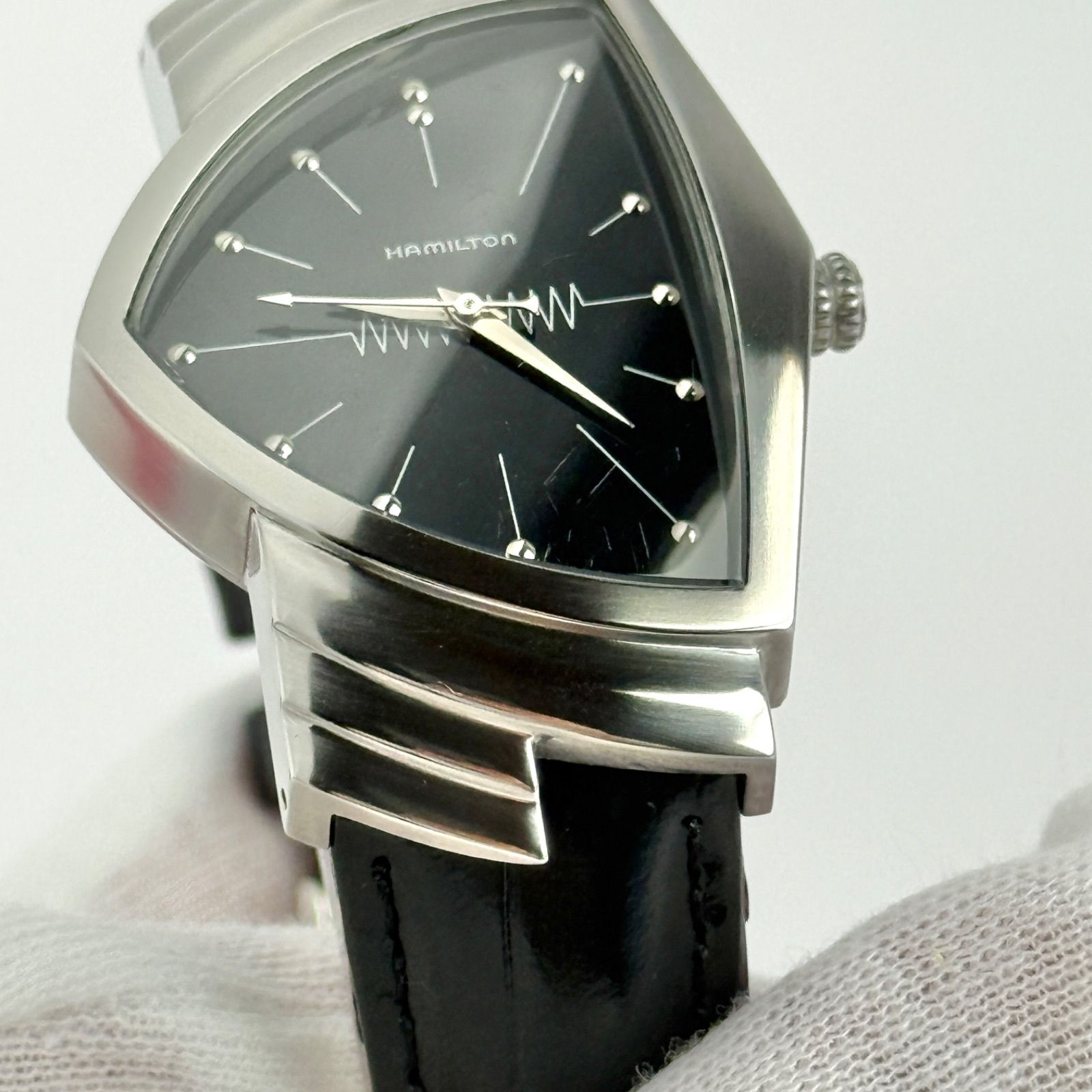 ハミルトン ベンチュラ 6337 新品ベルト 新品電池 メンズ 腕時計 764  