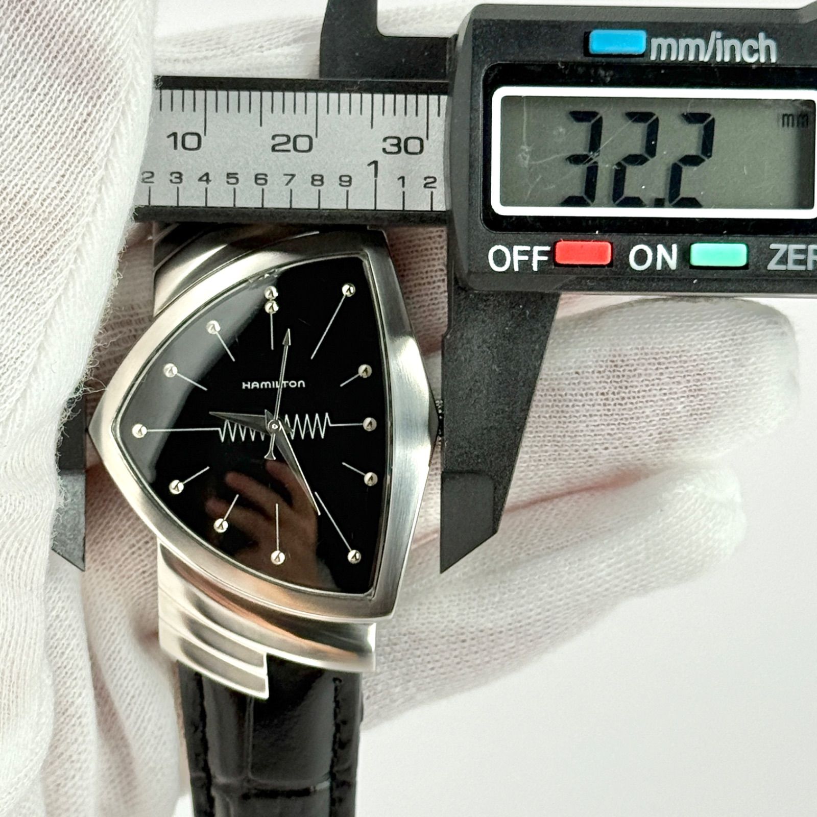 ハミルトン ベンチュラ 6337 新品ベルト 新品電池 メンズ 腕時計 764  