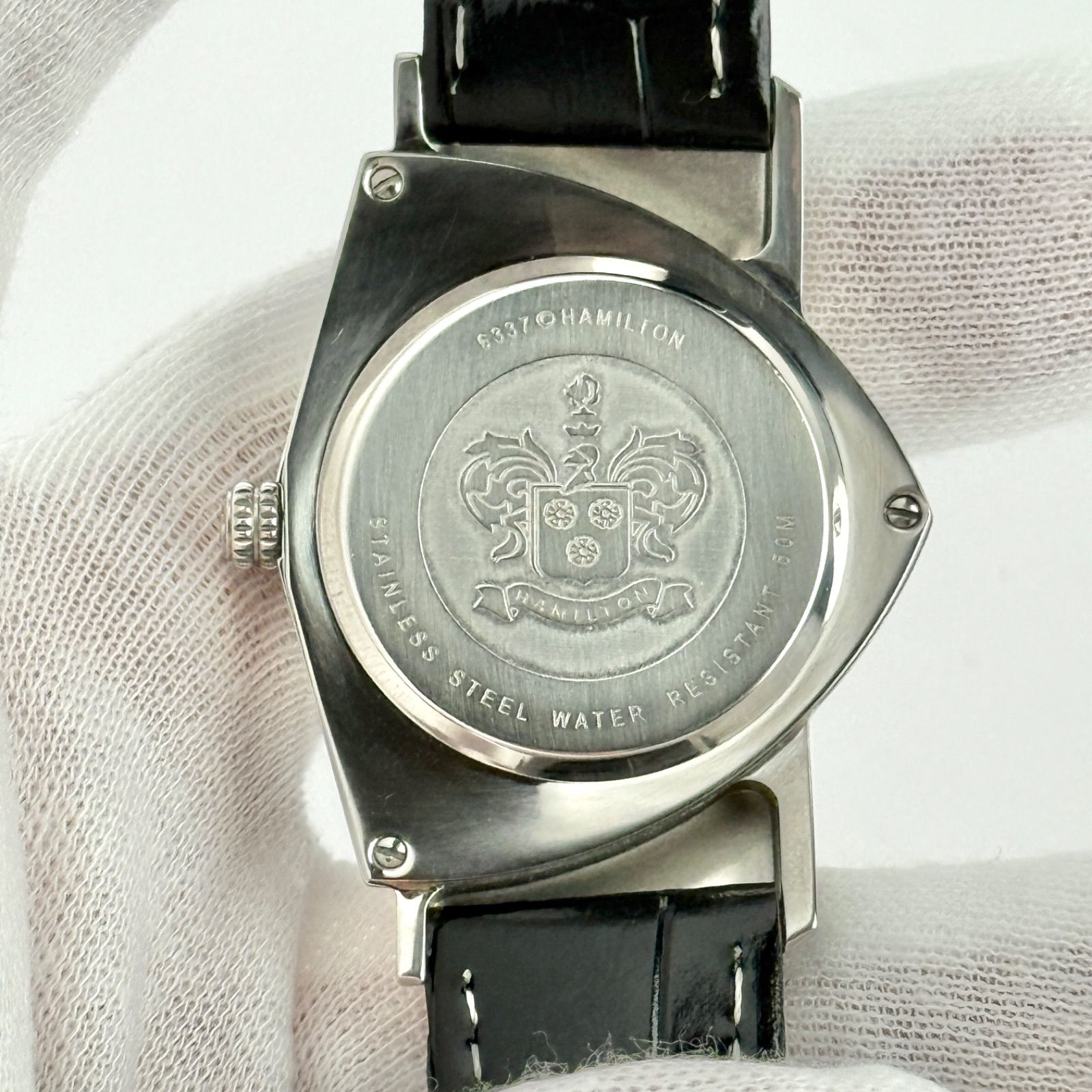 ハミルトン ベンチュラ 6337 新品ベルト 新品電池 メンズ 腕時計 764  