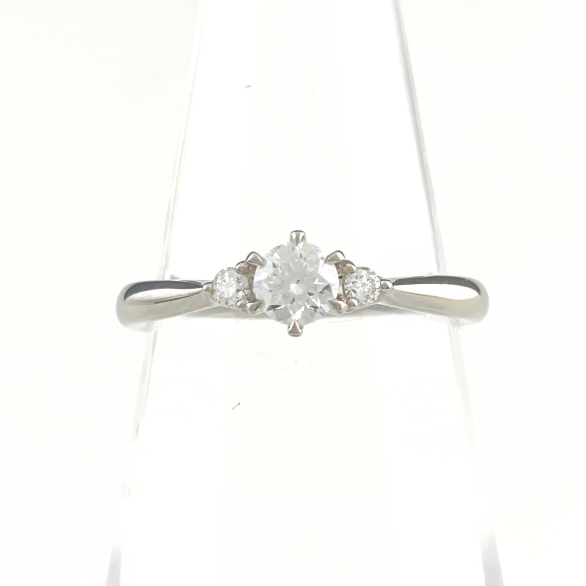 ヨンドシー 4℃ ダイヤモンド デザインリング プラチナ 指輪 リング 9.5号 ダイヤモンド Pt995 レディース