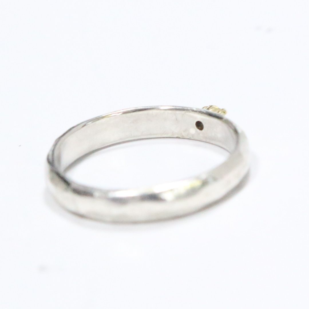 激レアルース✴︎ブルーのバイカラーユークレース太めシルバーK18