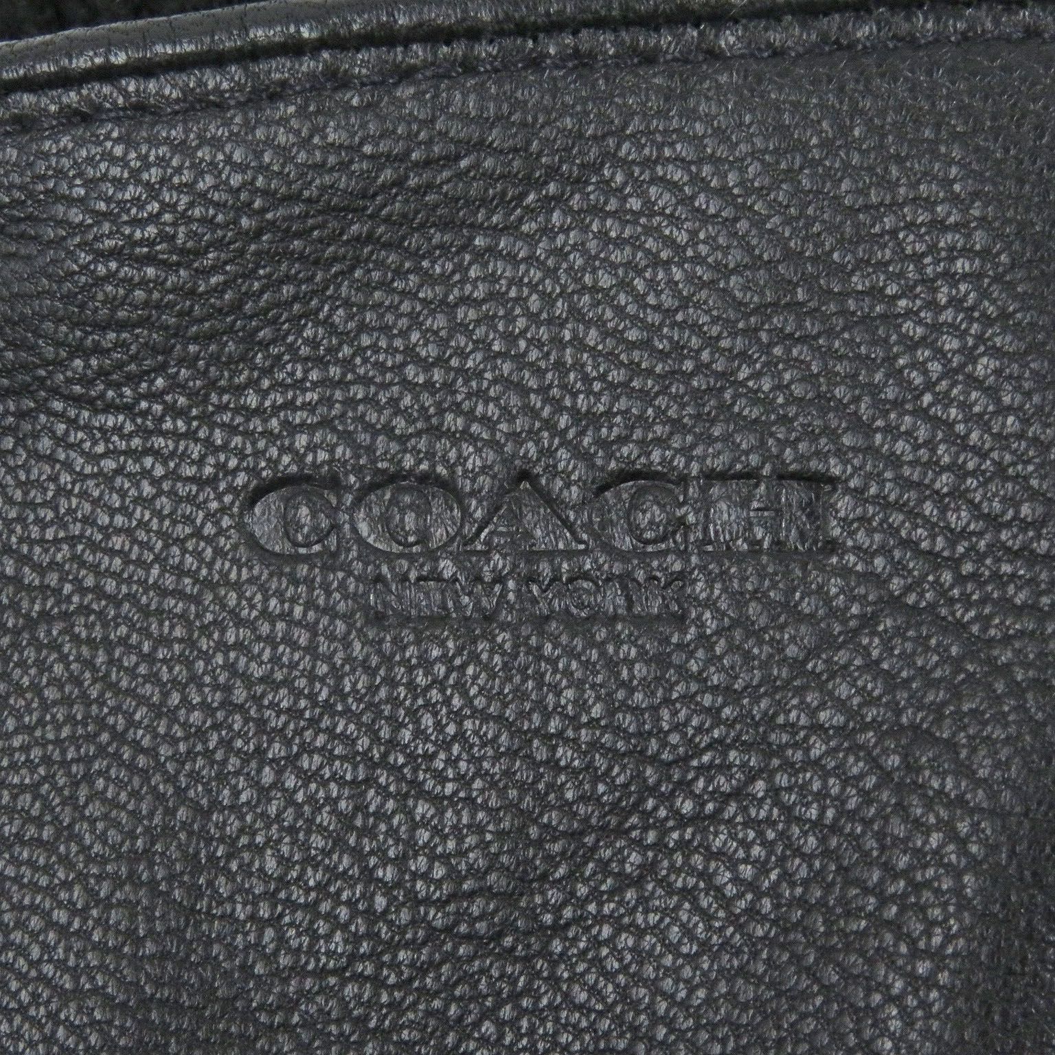 未使用品□COACH コーチ F54183 ヤギ革 ロゴシルバーボタン 3WAY  