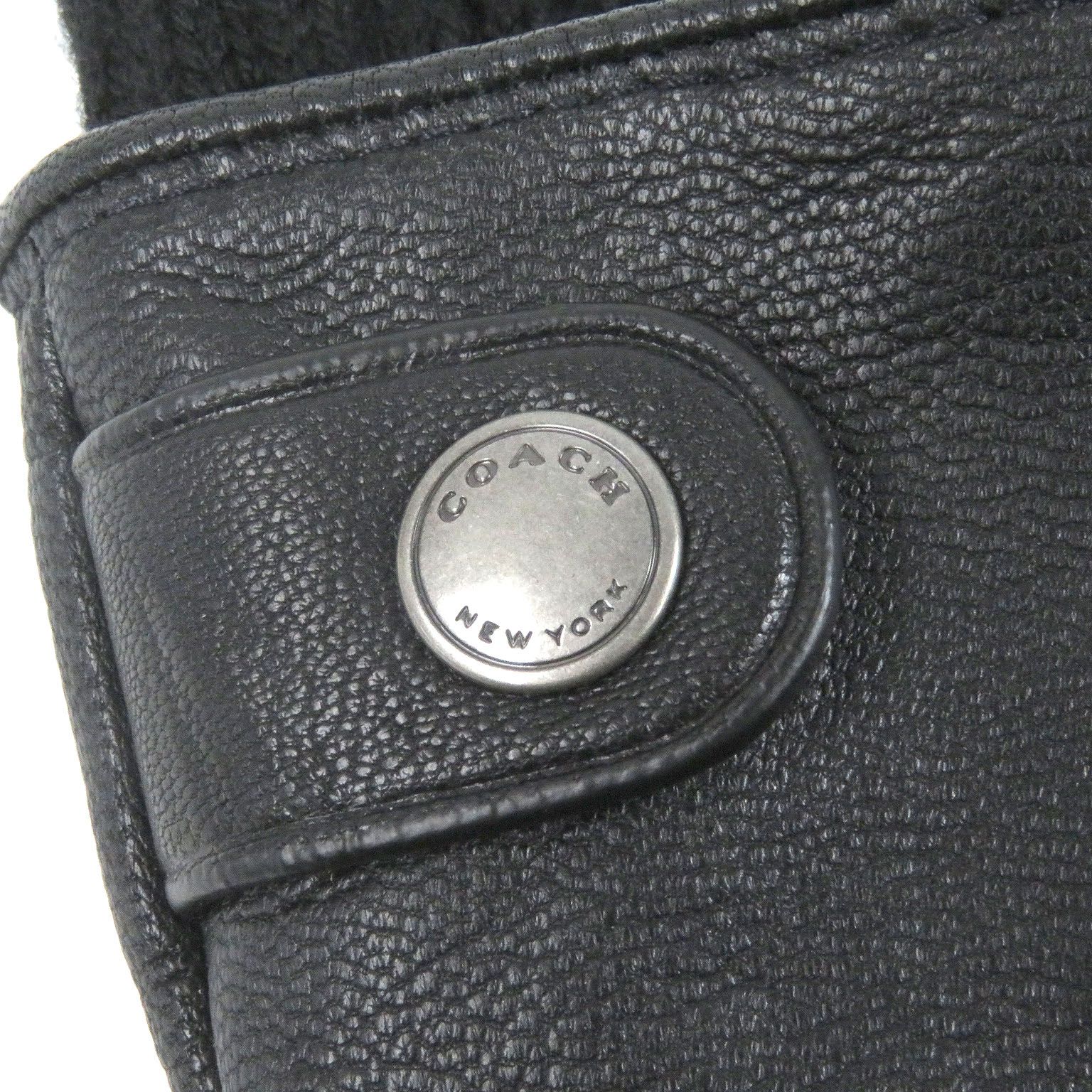 未使用品□COACH コーチ F54183 ヤギ革 ロゴシルバーボタン 3WAY  