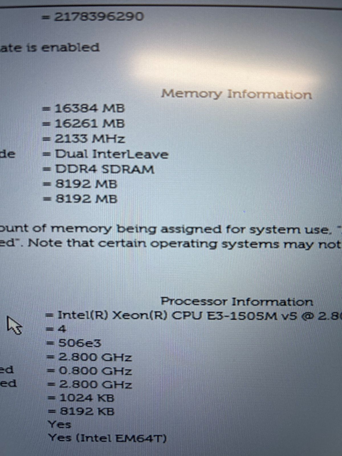 DELL Precision 5510 Xeon E 3-1505 M v 5 16 GB ノートパソコン 303