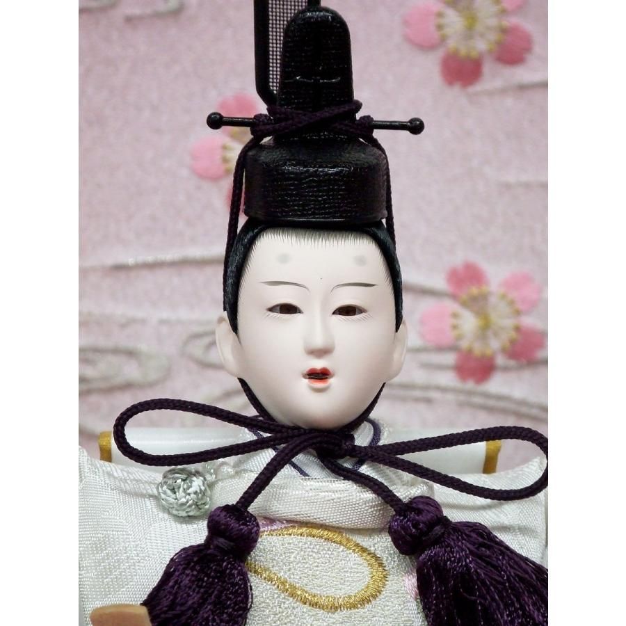 ひな人形 親王収納飾り 北寿 No.17 刺繍流水 可愛らしい収納飾り