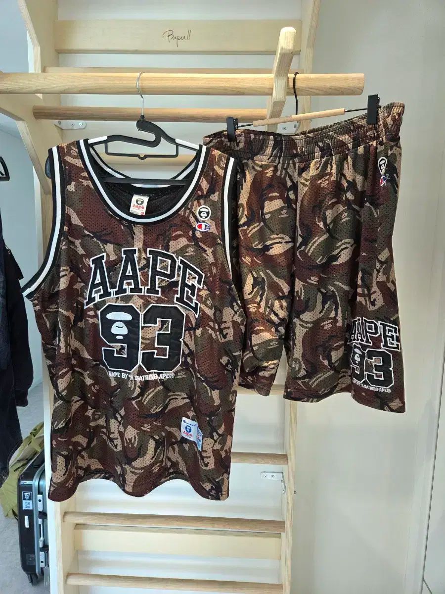 A BATHING APE® AAPE Champion メッシュ バスケット ノースリーブ セットアップ