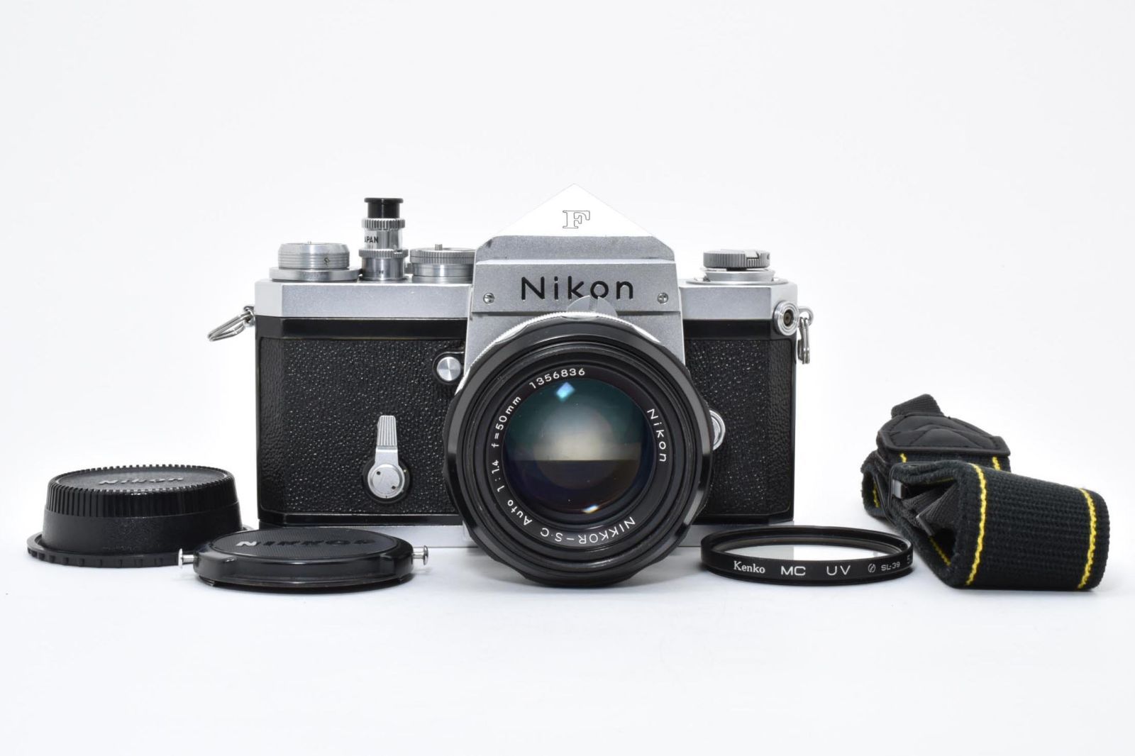 5449 Nikon F Eye Level S N 648 xxx Nikkor C 50 mm 1.4 ニコン MFフィルムカメラ