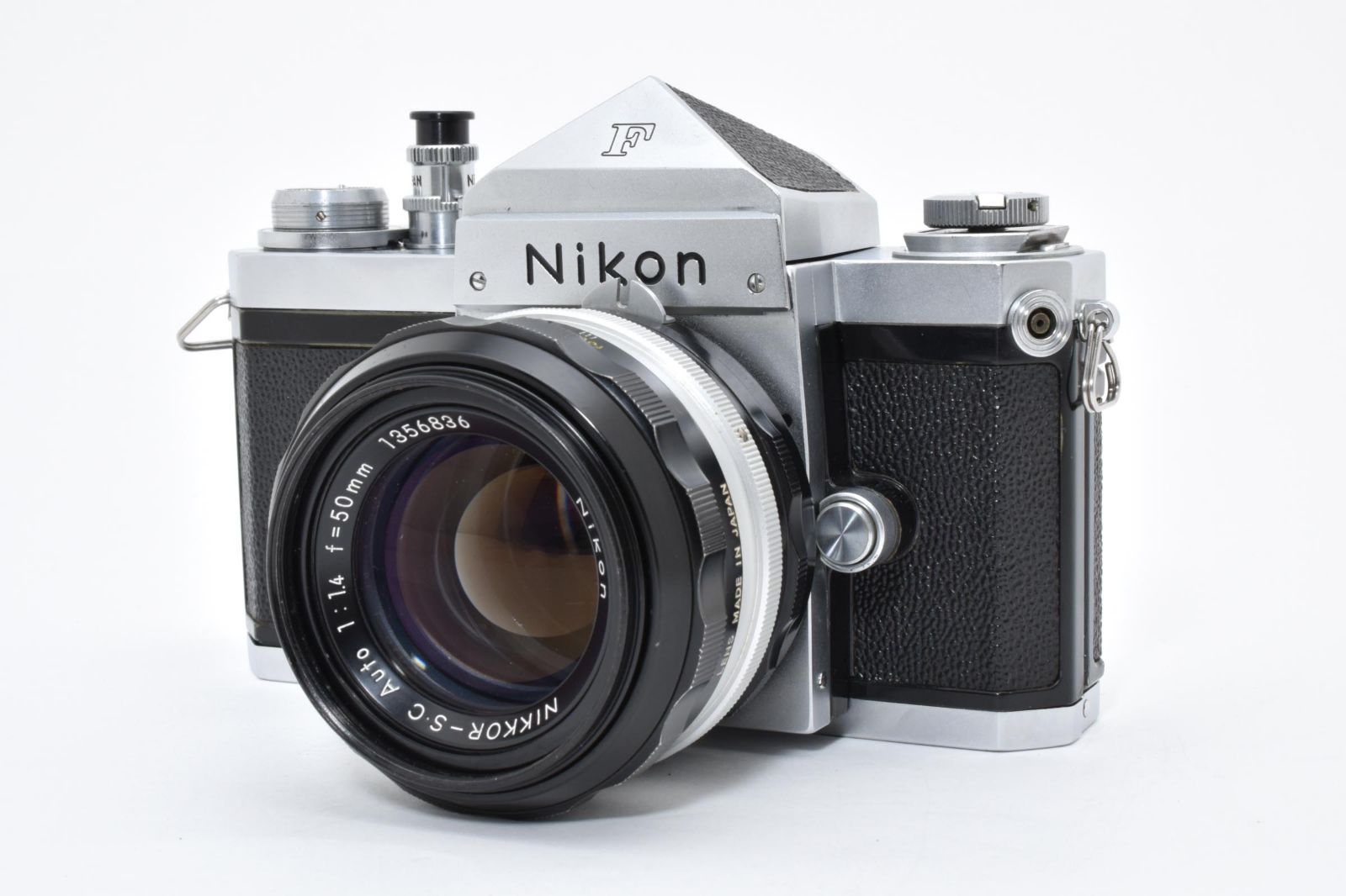 5449 Nikon F Eye Level S N648xxx Nikkor S C 50mm F1.4 ニコン MFフィルムカメラ