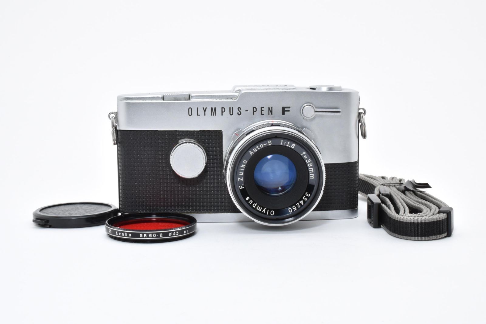 5433 Olympus Pen FT F.Zuiko Auto-S 38mm F1.8 Tasted New Seals オリンパス MFフィルムカメラ