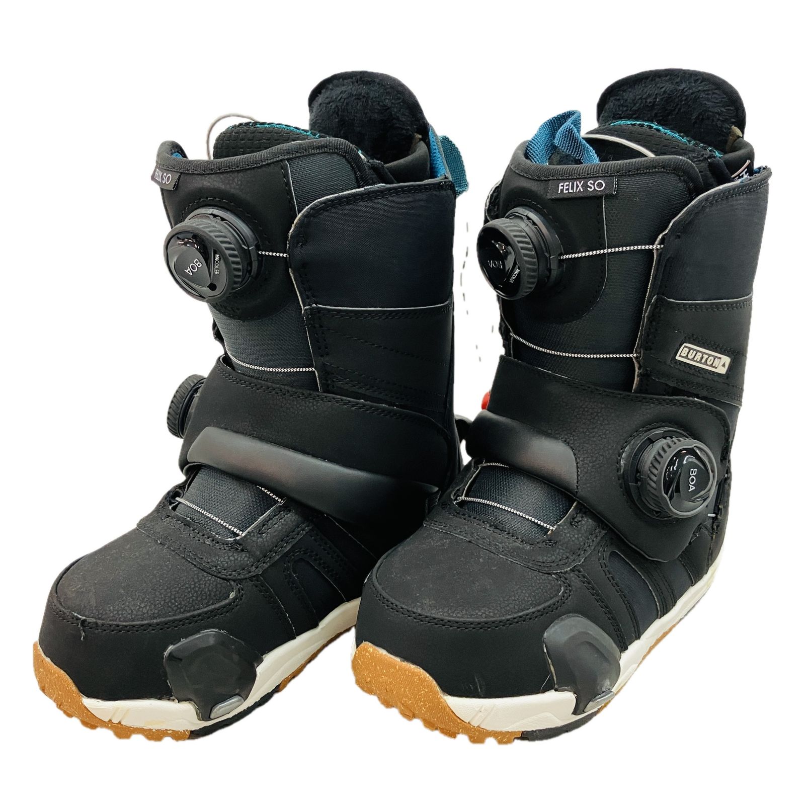 BURTON フェリックス ステップオンソフトスノーボードブーツ 24-25 ブラック 女性用 レディース 22cm バートン 良好 C10585844