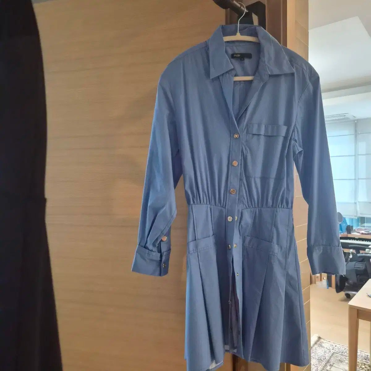  マージュ フ シャツ ONE PIECE 36 長袖 七分袖 ひざ丈ワンピース