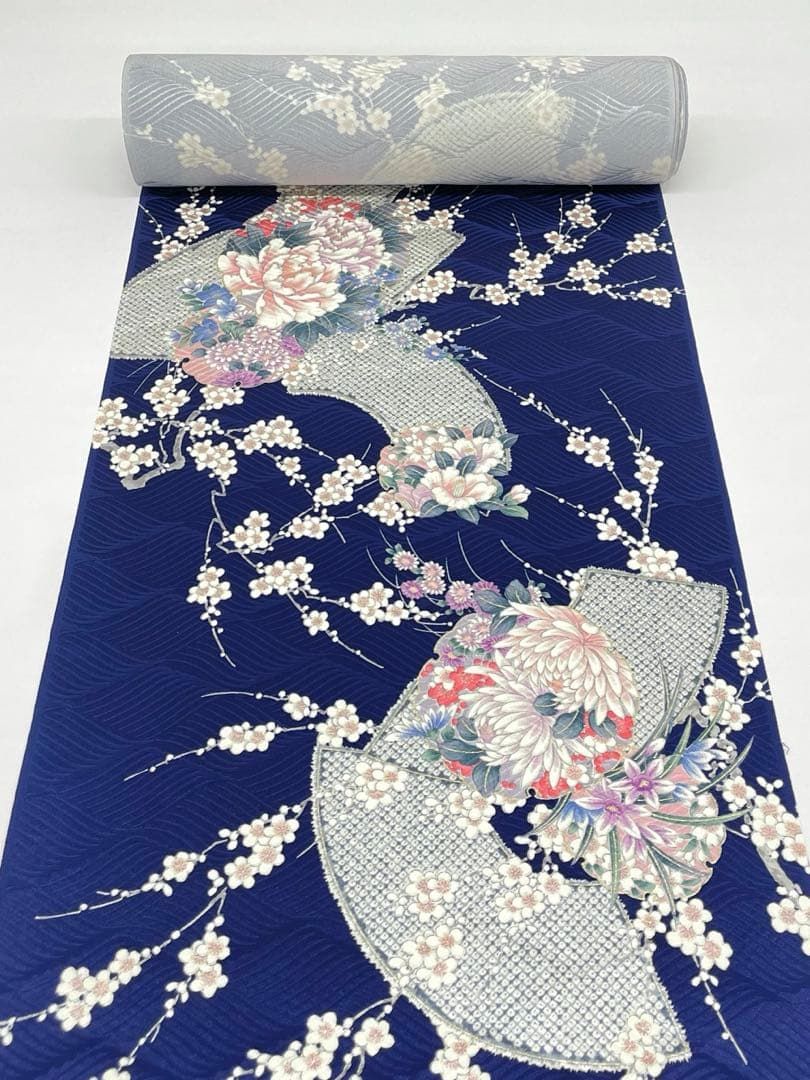 ※Senページ：A-1459 小紋着物 正絹 金彩 雪輪 花鳥紋 未使用品 Senページ：A-1459 小紋着物 正絹 金彩 雪輪 花鳥紋 未使用品 小紋 着物