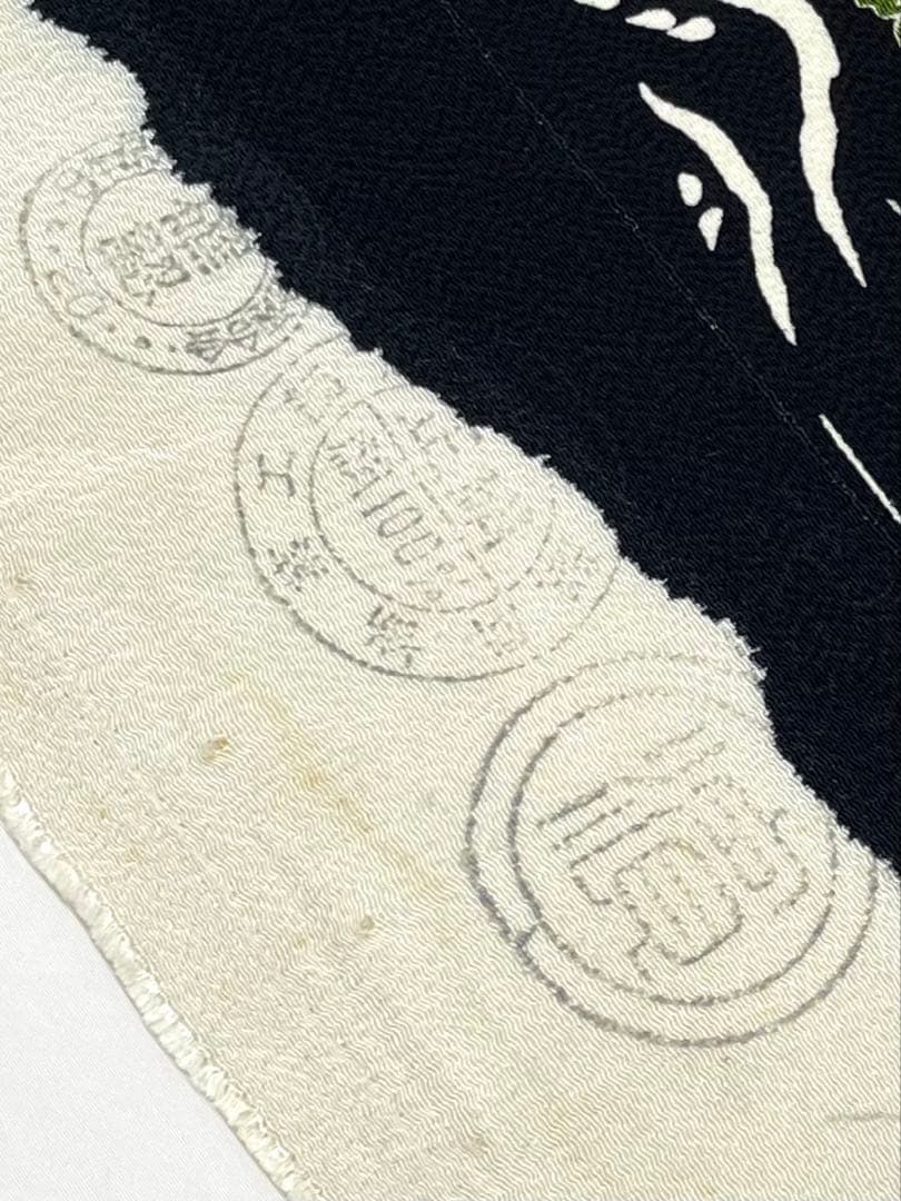 小紋 竹仙 鬼しぼちりめん 浜ちりめん正絹 反物 小紋 鬼しぼちりめん 浜ちりめん 御所解文様 正絹 反物 T9081 - メルカリ