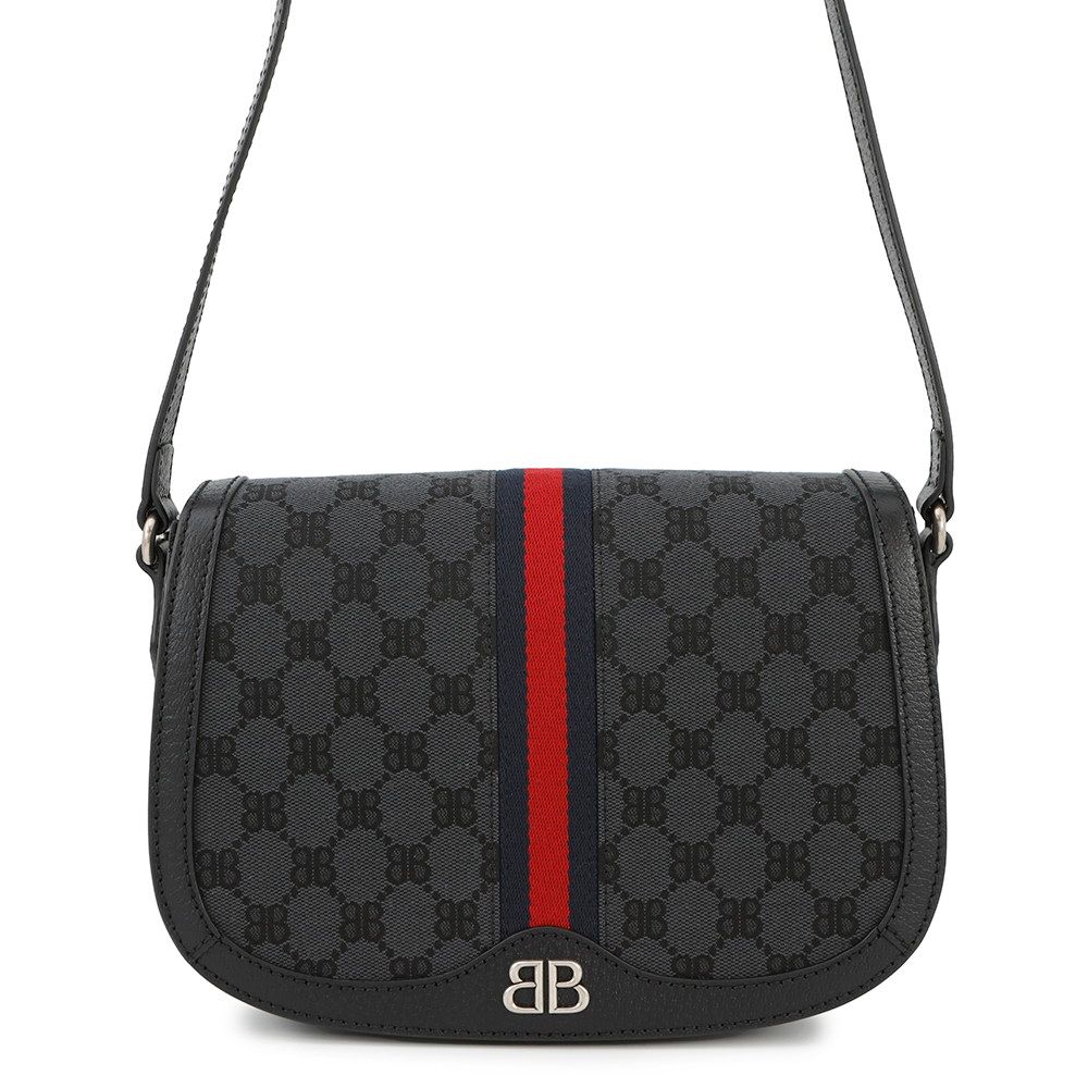 バレンシアガ ショルダーバッグ グッチコラボ ザ ハッカープロジェクト オフィディア 680121 BALENCIAGA GUCCI 黒