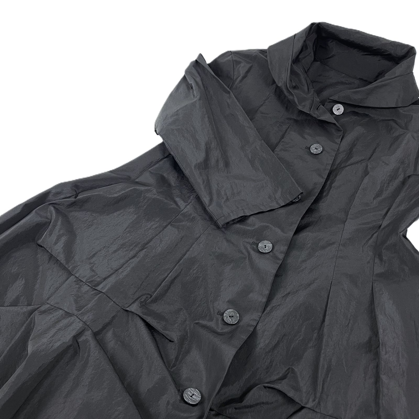 慈雨 ジウ センソユニコ 03222152 ショールカラー 変形バルーンコート