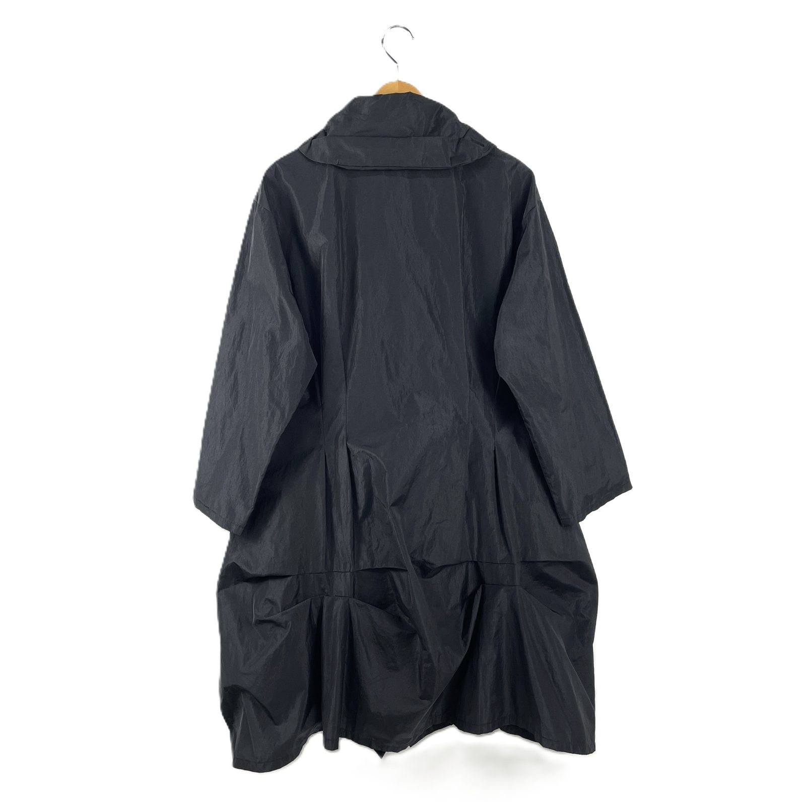春まで使える◎ マツオ 慈雨 ジウ 黒 アシンメトリー 38 ショートコート ナッピングウール アシンメトリーショートコート | maison