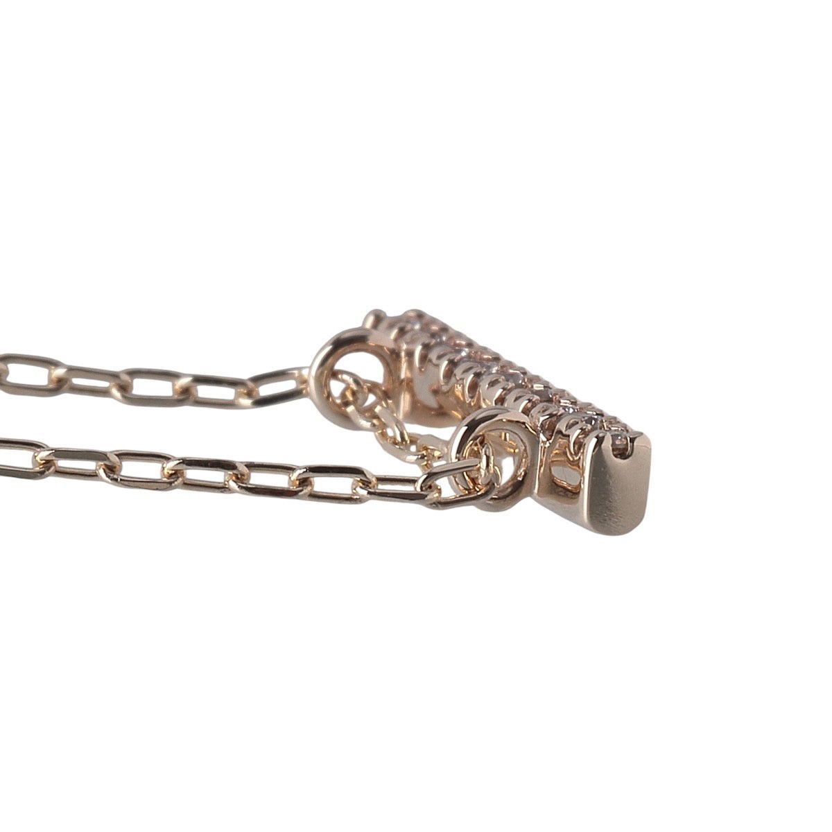 ヒロタカ ダイヤ ネックレス 0.04ct 46cm K10YG 新品仕上げ済 Hirotaka