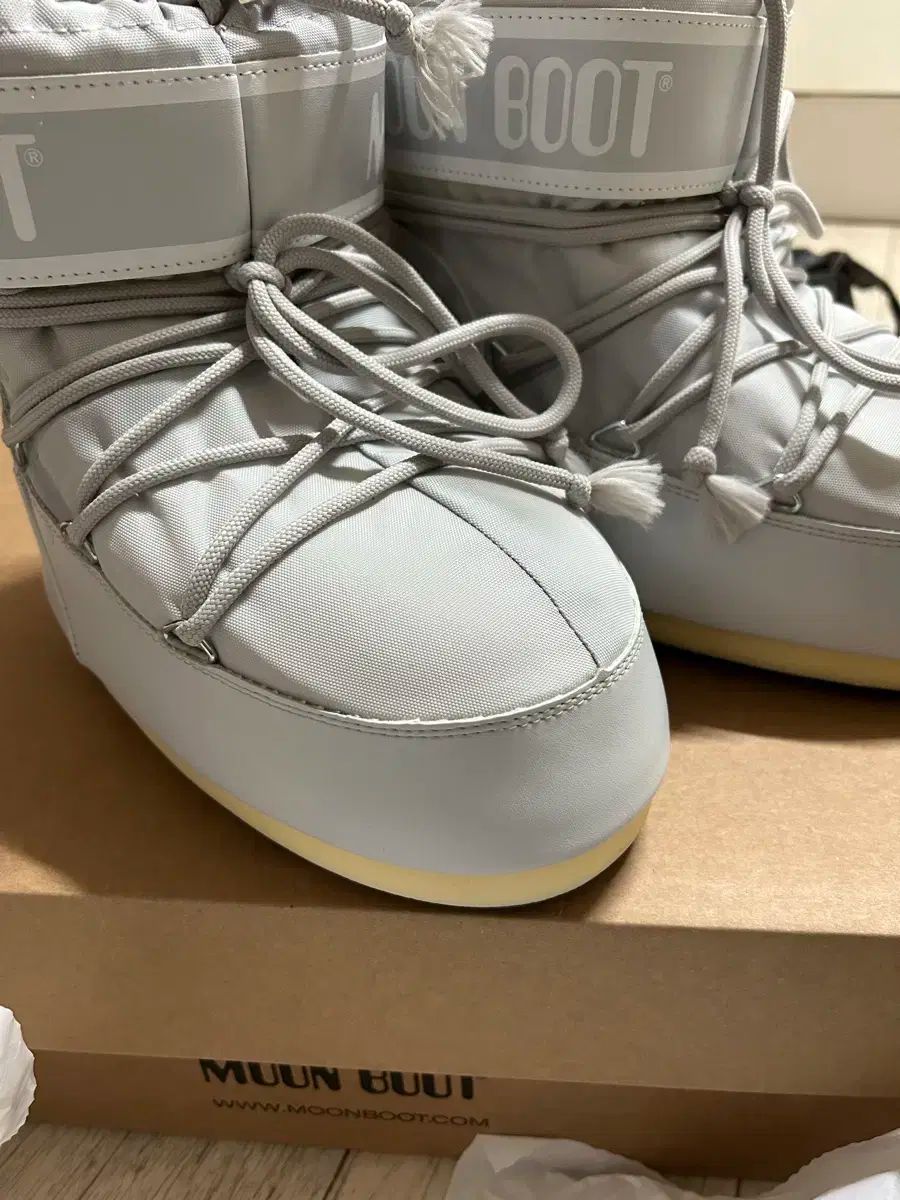 ムーンブーツ Moonboots アイコン ナイロン ロー グレー 39 41