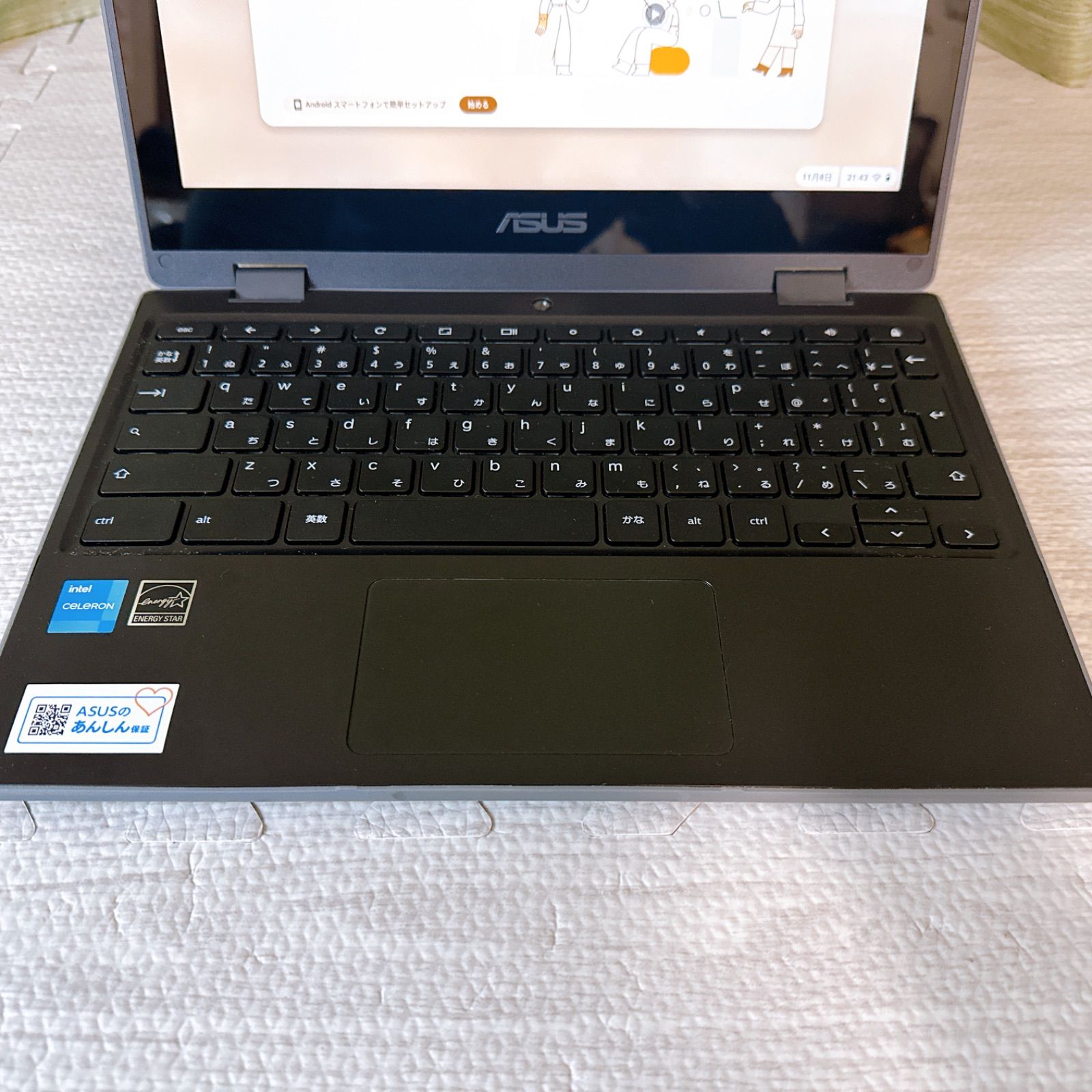  ASUS Chromebook -BP 0002 き Chromebook本体 ノートPC