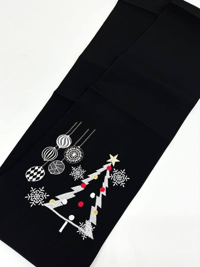  袋帯 刺繍 正絹 ツリー オーナメント お太鼓柄 D 108 袋帯 帯