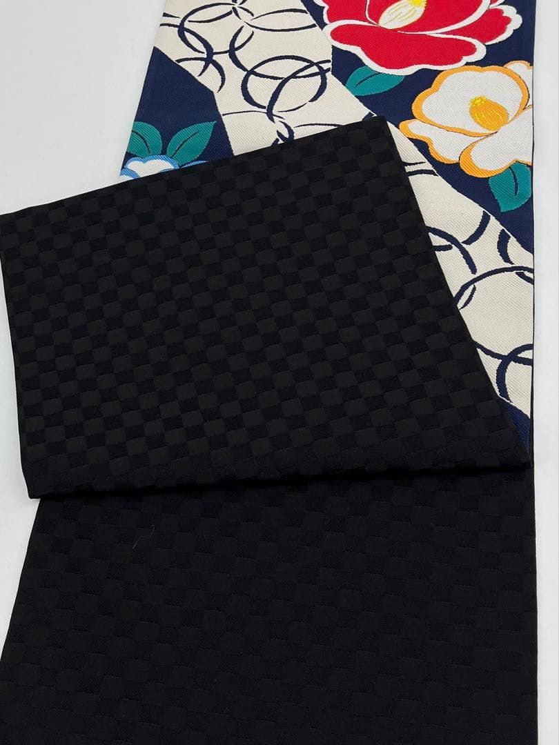  袋帯 正絹 振袖 豪華 椿 D 102 袋帯 帯