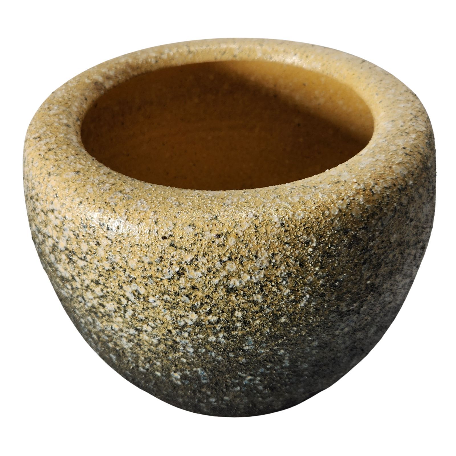 高級本わら灰付 白砂火鉢 15号 （信楽焼き・陶器・火鉢・暖房・わら灰