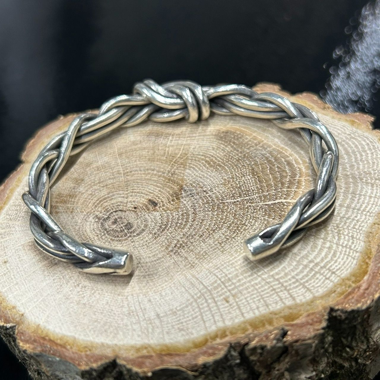 KAREN SILVER カレンシルバー ツイストバングル ユニセックス フリーサイズ a kr 002