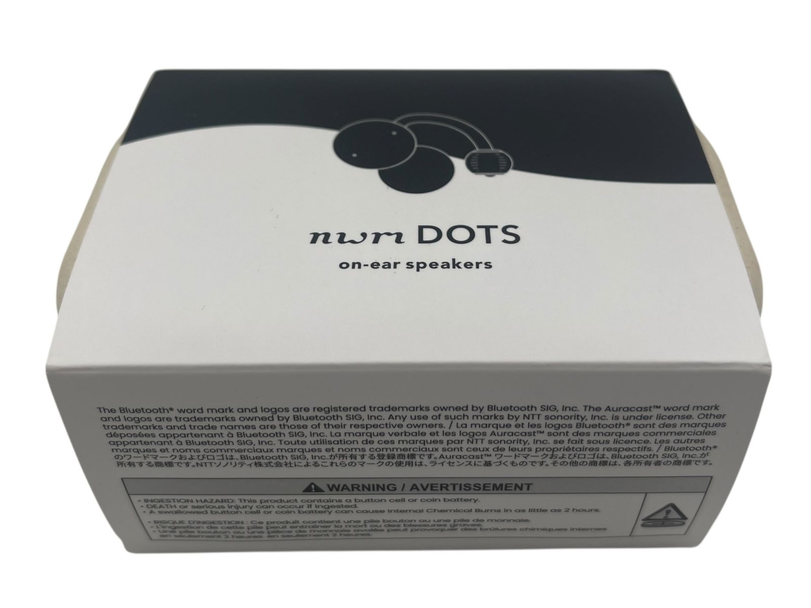 NTT sonority nwm DOTS MBE002WA Bluetooth ワイヤレス オンイヤースピーカー 高音質 軽量 コンパクト