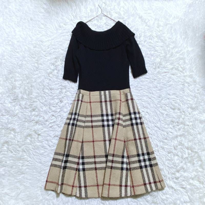 バーバリーブルーレーベル ドッキングワンピース