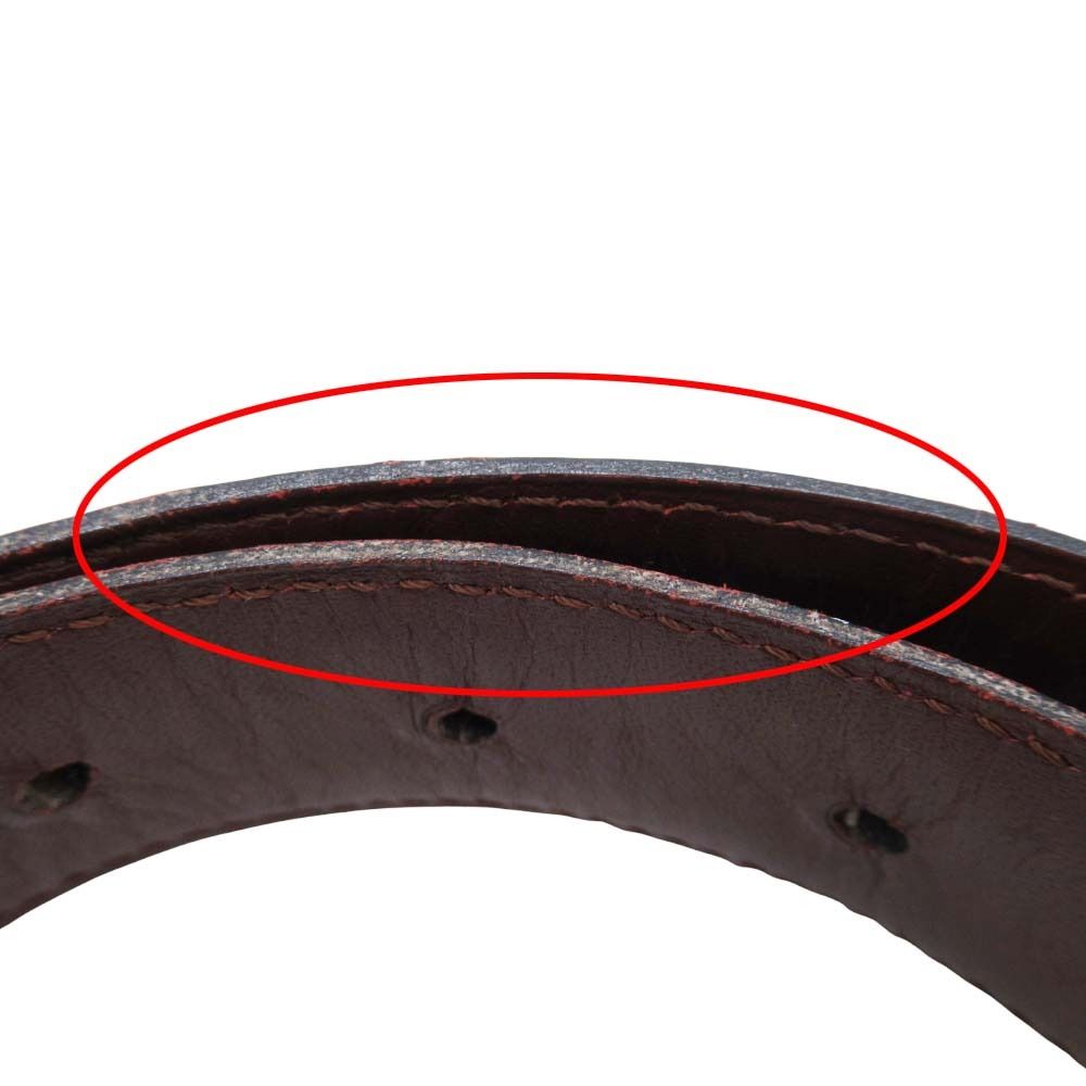  Cartier マスト ドゥ カルティエ マストライン レザーベルト ゴールド Cバックル ハトメタイプ ボルドー レディース 古着 ベルト 小物